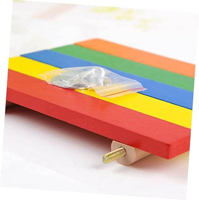 LIOOBO Decorative Wooden Climbing Toy Exercise and Decor for Hamsters Squirrels and Birds Cage