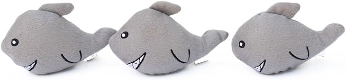ZippyPaws ZP262 Miniz Sharks Squeak Toy