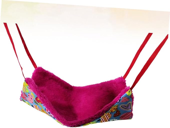 HANABASS Pet Warm Hammock Hanging Bed Small Animal Winter Nest Soft Heart-Shaped Hammock for Hamsters and Birds Cage Accessories