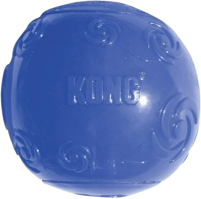 Kong Squeezz Ball Dog Toy - Assorted X-Large (3.5" Diameter) - Pack of 3