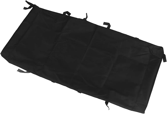 Oxford Cloth Hamster Cage Bottom Cover, Breathable Leakproof Chassis Liner for Guinea Pig with Removable Support for Furniture, Floors, and Beds (Black)