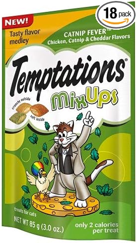 Whiskas Temptations MixUps Treats for Cats Catnip Fever (Pack of 18)