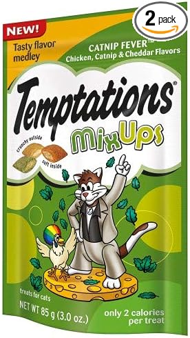 Whiskas Temptations MixUps Treats for Cats Catnip Fever (Pack of 2)