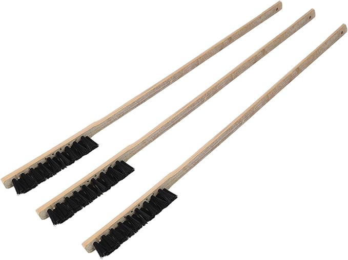 Gavigain Bird Cage Cleaning Brush Set, Long Handle, Wood, Sturdy and Sturdy, Convenient Storage Hole, for Parrot Owners