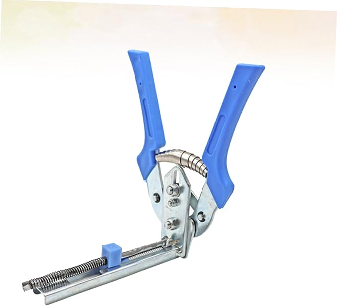 Pet Cage Fastening Clamp Pliers Manual Tool for Assembling Rabbit Bird and Quail Cages Blue Ergonomic Skid Handle for Comfortable Use