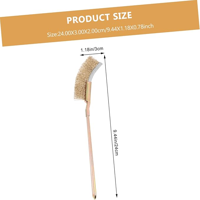 1set Handle Bird Cage Cleaning Brush Two Brush Wire Cleaner for Easy Removal of Bird Poop and Debris for Parrot