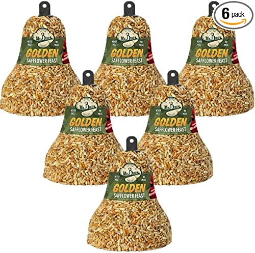 Mr. Bird 6-Pack Golden Safflower Feast Wild Bird Seed Bell 10 oz.
