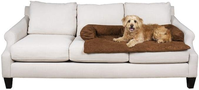 PetSafe CozyUp Sofa Protector - Waterproof Couch Cover for Dogs and Cats - Stain-Resistant Micro-Suede Fabric - Machine Washable - Furniture Protection
