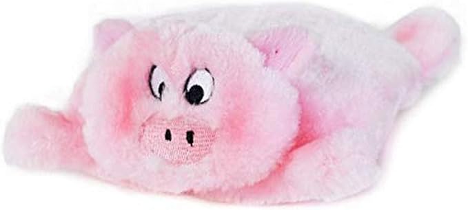 ZippyPaws - Squeakie Pads No Stuffing Plush Dog Toy - Pig