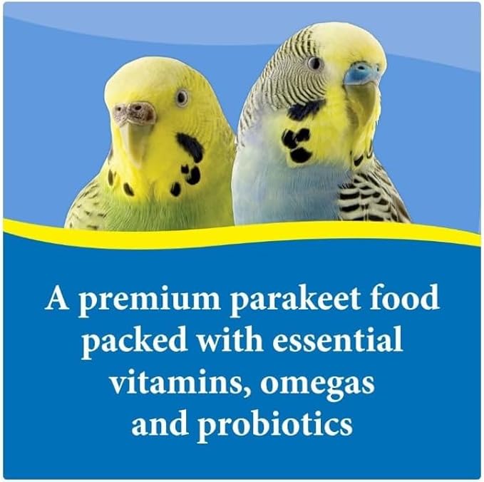 3–D Pet Products Premium Parakeet Bird Food, with Probiotics – 7.5 Lb. Zipper Seal Bag, for Daily Feeding.