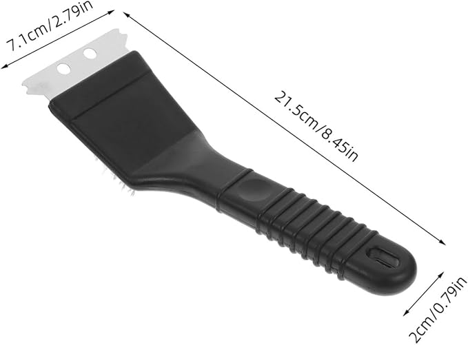 Long Handle Bird Cage Cleaning Brush Stainless Steel Droppings Removal Tool for Bird Cages Multi-Function Accessory