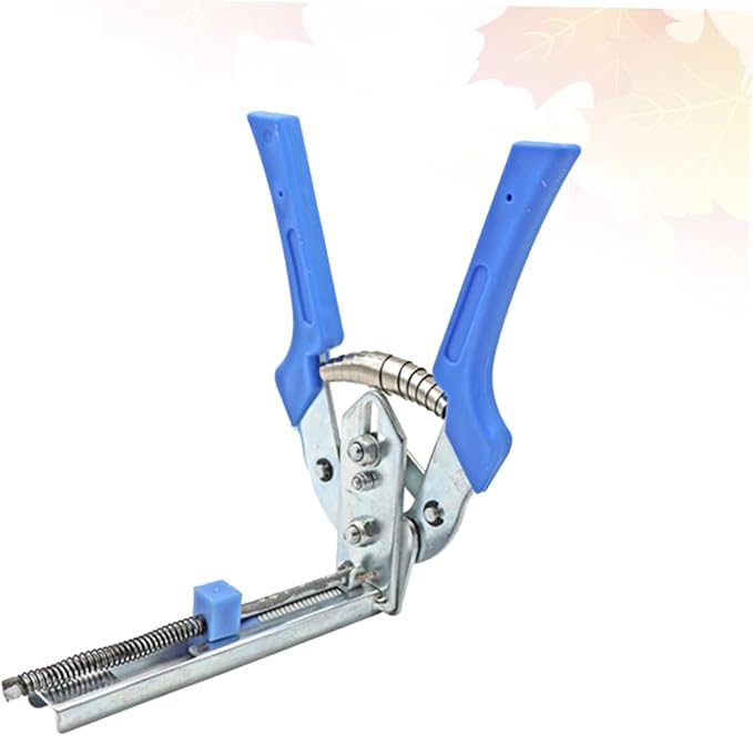 Pet Cage Fastening Clamp Pliers Manual Tool for Assembling Rabbit Bird and Quail Cages Blue Ergonomic Skid Handle for Comfortable Use