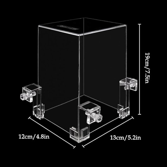 Fish Elevator Inverted Aquarium, Transparent Acrylic Fish Tank, Auto-Refill Water Level Maintenance, Suspended Fish Tank for Aquatic Pets