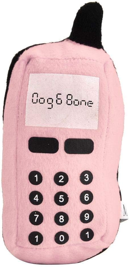 Pssopp Dog Phone Toy, Squeaky Plush Cell Phone Toy Dog Chew Toy Pet Chew Squeaker Toys Funny Mobile Phone Shape Interactive Toy for Dog Cat