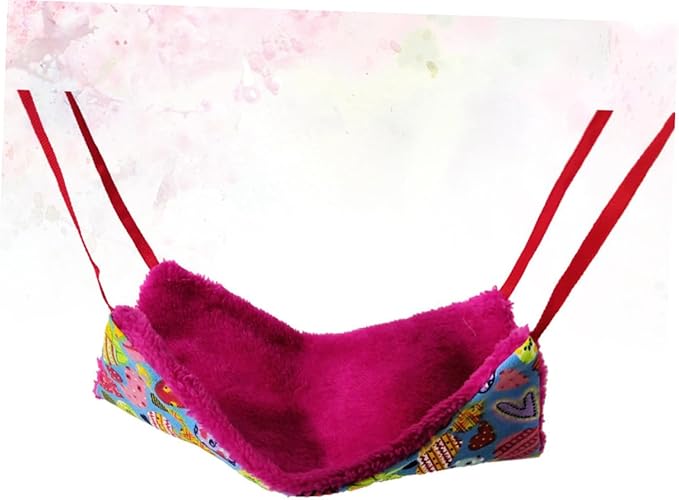 HANABASS Pet Warm Hammock Hanging Bed Small Animal Winter Nest Soft Heart-Shaped Hammock for Hamsters and Birds Cage Accessories