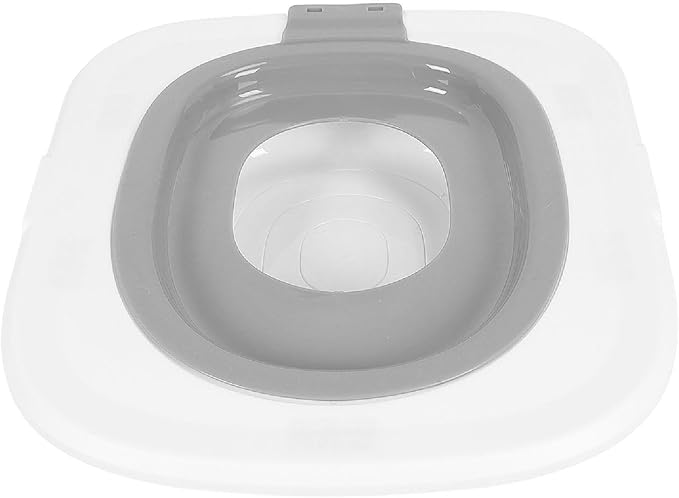 Sorandy Cat Toilet Training Kit, Reusable Pet Toilet Trainer, Detachable Cat Litter Box with Hygienic Design, Ideal for Cats & Pet Training (Grey)