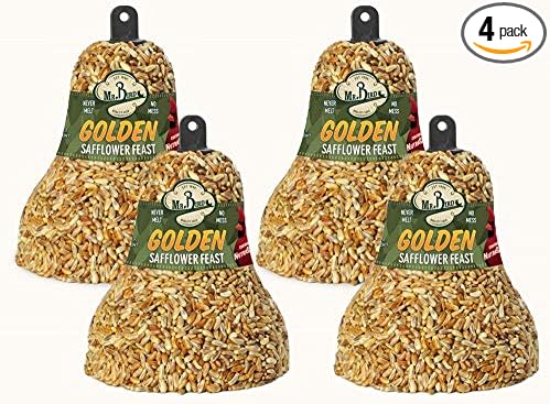 Mr. Bird 4-Pack Golden Safflower Feast Wild Bird Seed Bell 10 oz.