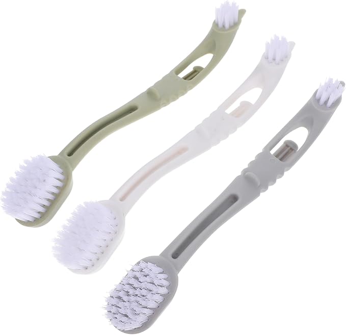 Long Handle Bird Cage Brush Pet Cage Cleaning Tool with Gentle Bristles Universal for Dog