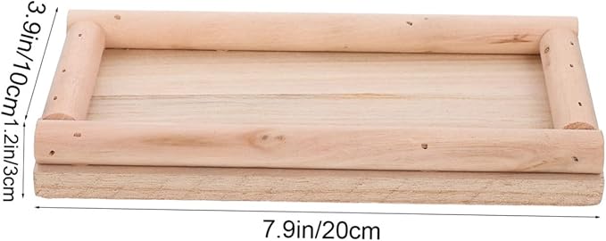 HANABASS Hamster Platform Bed Food Box Chinchilla Cage Accessory Bird Cage Stand Parrot Platform Bed Hamster Supply