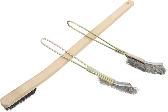 BESPORTBLE 3pcs Bird Cage Cleaning Brush Handled Tool for Parrots Birds Soft Bristles for Gentle Cleaning Design for Use Essential Birdcage Accessories
