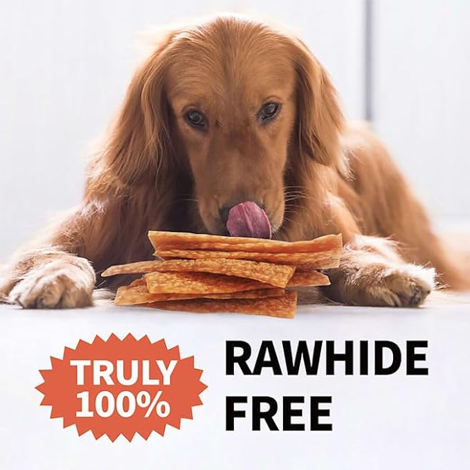 LuvChew Chicken Dog Chew Chips, Puffed Human Grade Chicken Dog Treat, Rawhide Alternative, Easy to Digest 12pcs/Pack