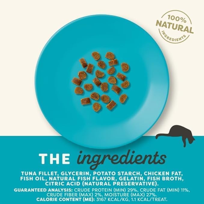Applaws Natural Grain-Free Chewy Cat Treats in 3 Flavor Bundle: 1 Chicken Breast & Salmon, 1 Tuna Fillet & 1 Chicken Breast (3 Bags Total, 2 Oz Each)