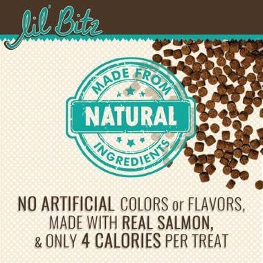 Lil' Bitz Soft & Chewy Training Treats for Dogs, Bite Size Reward Treats for Training & Positive Reinforcement, Grain Free Dog Treats Made with Wild Salmon & Kelp, All Breeds, 6 Pack (4 oz Each)