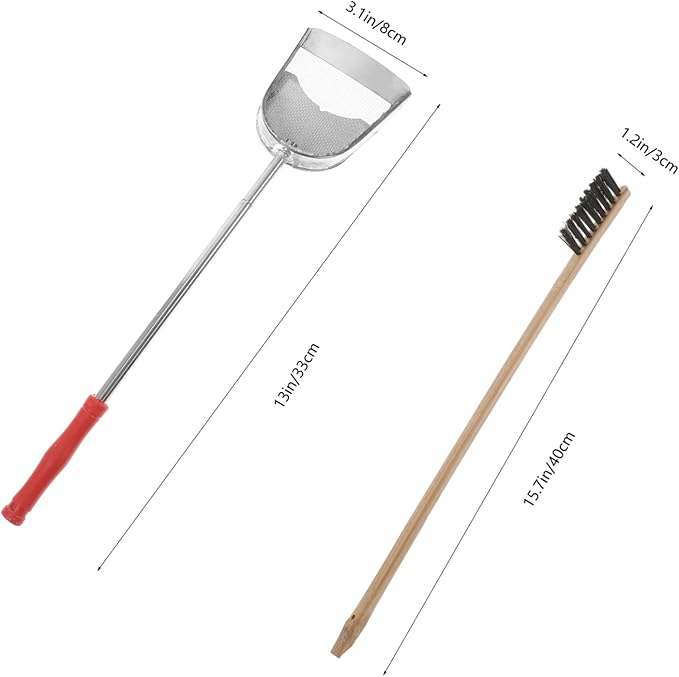 2pcs Brush and Shovel Pet Bird Cage Cleaning Supplies Includes Brush and Shovel for Parrots Parakeets and Birds