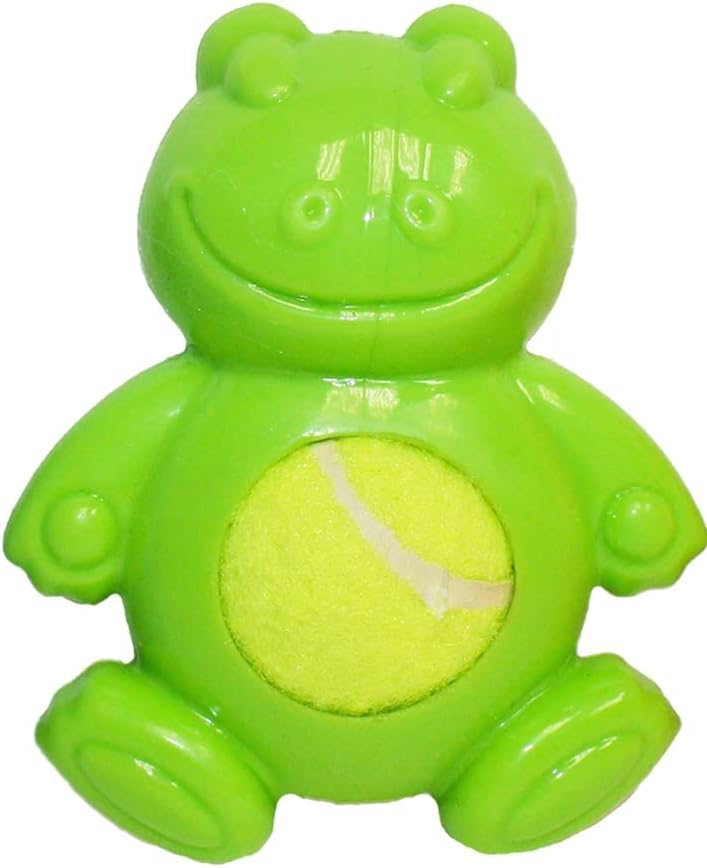 Multipet Tennis Tummy 4" Dog Toy (Assorted Color, 1 Pack)