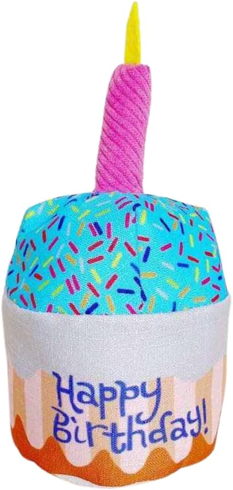 Pet Dog Birthday Cake Cupcake Plush Squeaker Toy Dog Cat Supplies Gifts Gift (Birthday Cake)