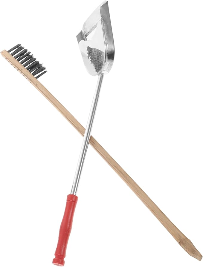 VOSAREA 2pcs Pet Bird Cage Cleaning Brush and Shovel Kit Handle for Easy Cleaning Accessory for Parrot and Bird Cages Selection