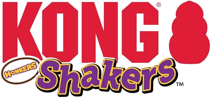 KONG Shakers Honkers Duck - Long Plush Toy with Low Tone Squeaker (Small)