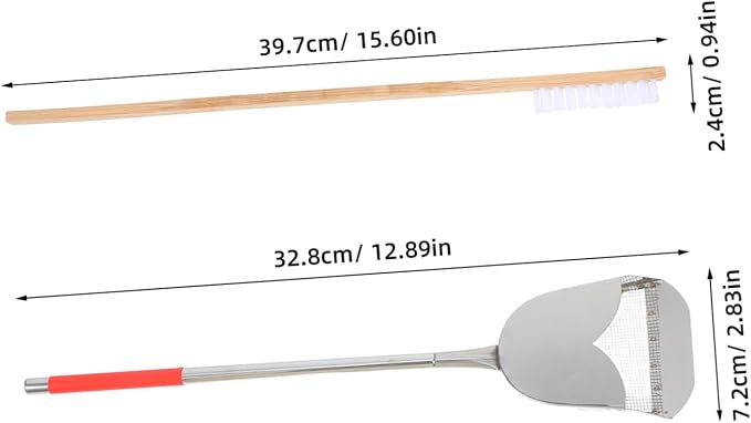 2-Piece Bird Cage Cleaning Set Pet Cage Brush Dropping Scoop Multi- Cleaning Tool