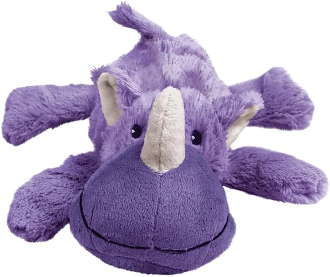 KONG Cozie King The Lion Plush Dog Toy and Medium Rosie The Rhino Dog Toy Bundle