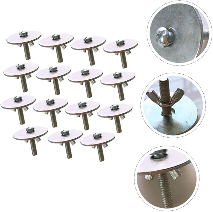 GANAZONO 15sets Screws and Washers for Pet Cage Accessories Lightweight and Fixing Tools for Hamsters Parrots and Animals Easy to Install Gaskets for Secure Cage Setup