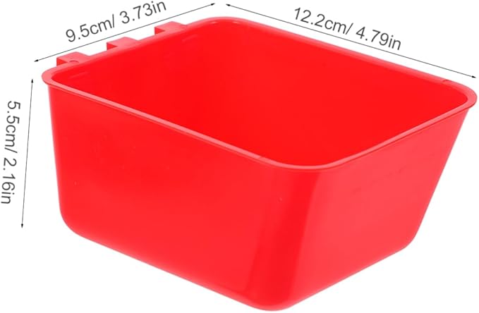 KESYOO 4pcs Cage Cup Feeders Hanging Bird Cage Feeder Bowl Robust Construction Pet Water Cup Rabbit Feeding Dishes Parrot Rooster Water Bowl