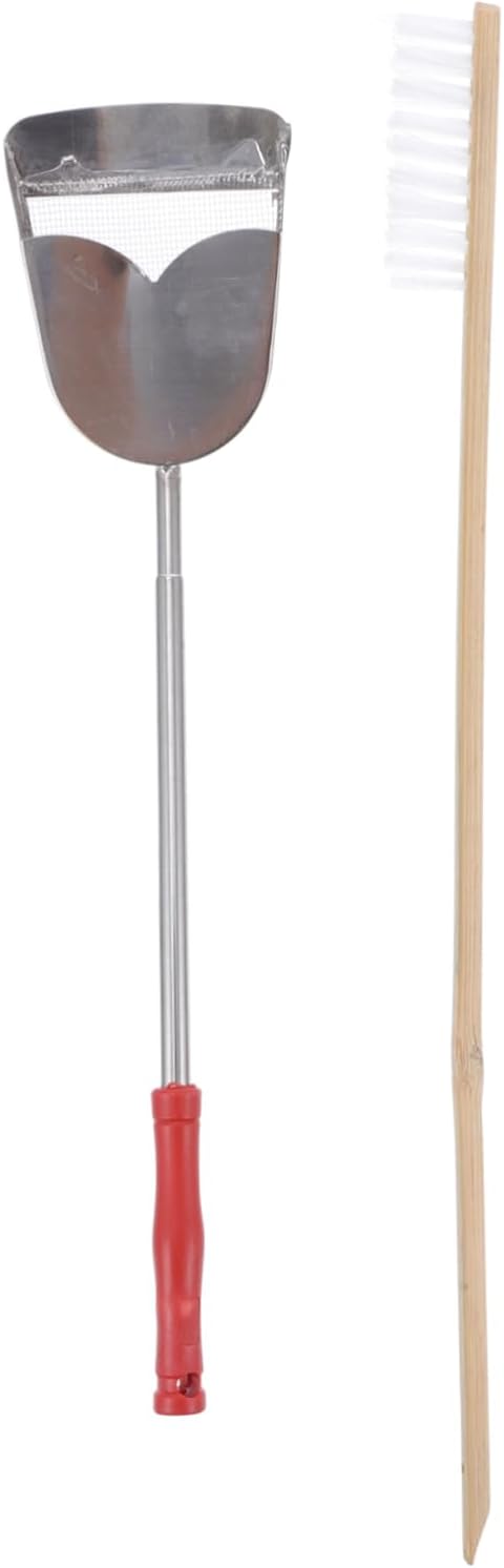 2pcs Bird Cage Cleaning Tools Set Random Brush and Shovel for Pet Parrots and Birds Handle Design for Easy Use Multi-Function Supplies Environment