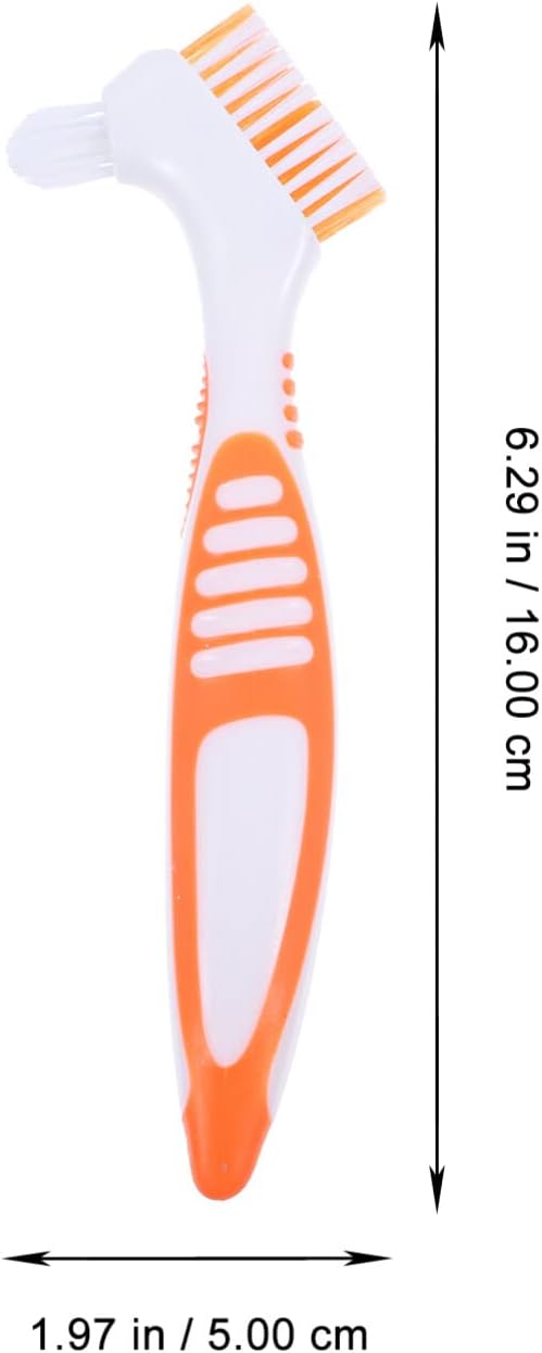 POPETPOP Turtle Shell Cleaning Brush Double-Sided Design with Flexible Bristles for Effective Mud and Dirt Removal on Aquatic Tortoise Shells and Aquarium Pets 6.29X1.96X0.59In