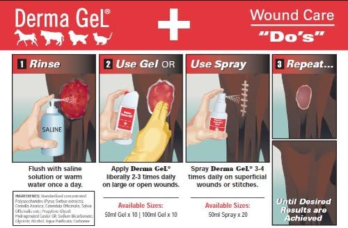 Veterinus Derma GeL® 1 x Spray 50mL - 1.7 fl.oz. + 3 x MINI Tubes 10mL - 0.34 fl.oz. - CAT Safe Non Toxic Contains: Freeze Dried Lavender extr. (no Essential Oil)