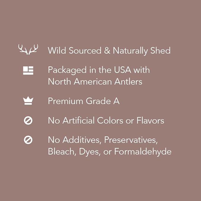Amazon Brand – Wag Split Elk Antler, Naturally Shed, Small (Best for Dogs under 15 lbs)