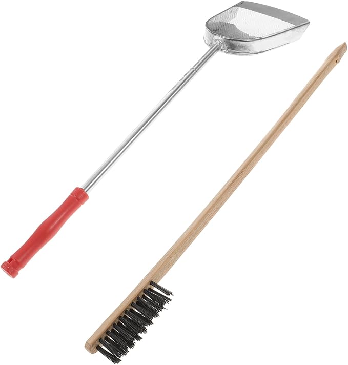 VOSAREA 2pcs Bird Cage Cleaning Brush and Shovel Parrots and Birds Essential Tools for Maintaining Habitat and Healthier Environment for