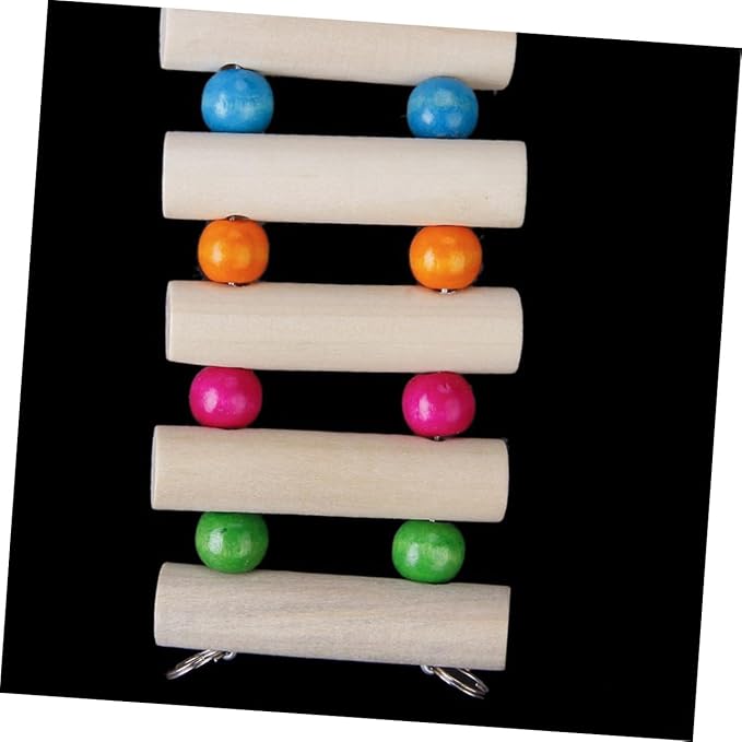 BESPORTBLE 3pcs Wooden Bird Ladder Toy Bridge for Cockatiels Animal Cage Accessory