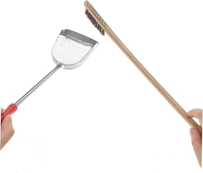 VOSAREA 2pcs Bird Cage Cleaning Brush and Shovel Parrots and Birds Essential Tools for Maintaining Habitat and Healthier Environment for