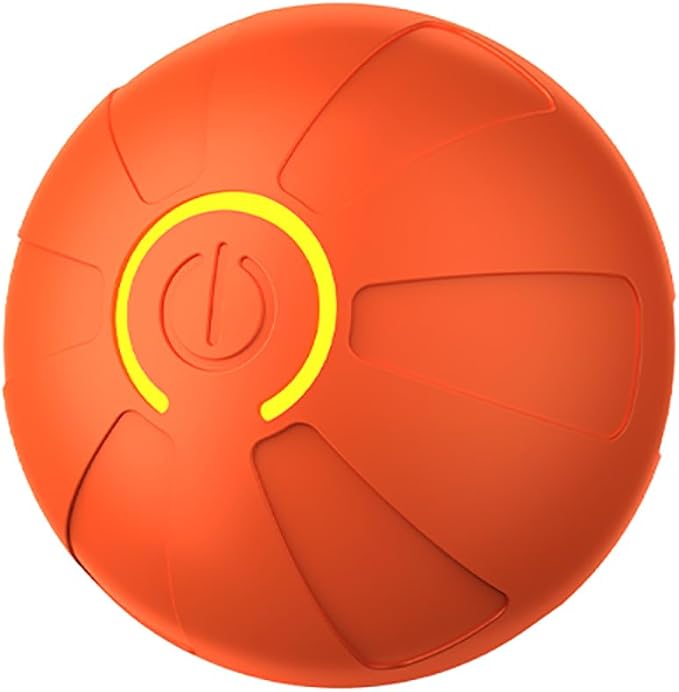Dog Toy Automatic Rolling Ball, a Toy that Both Dogs and Cats can Play with, Rechargeable Dog Toy, Dog Toy, Dog Rolling Ball，Pet Ball (Orange)