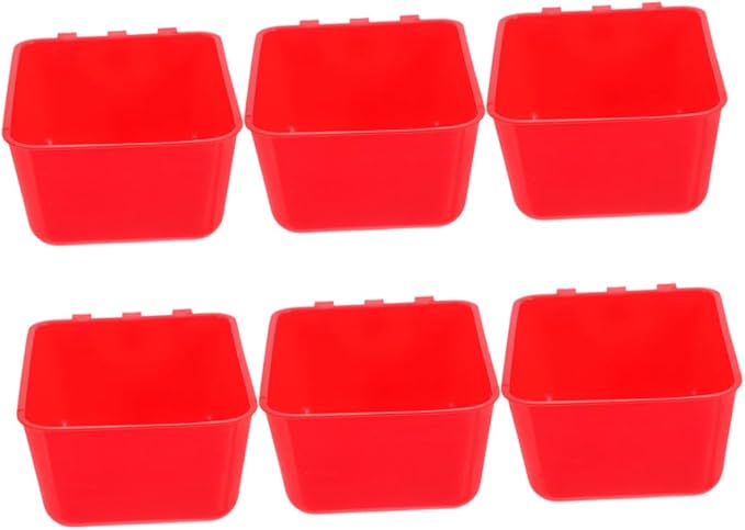 TOYANDONA 6pcs Rabbit Feeder Cup Bird Watering Bowl Capacity Pet Feeder Bowl Convenient Hanging Design