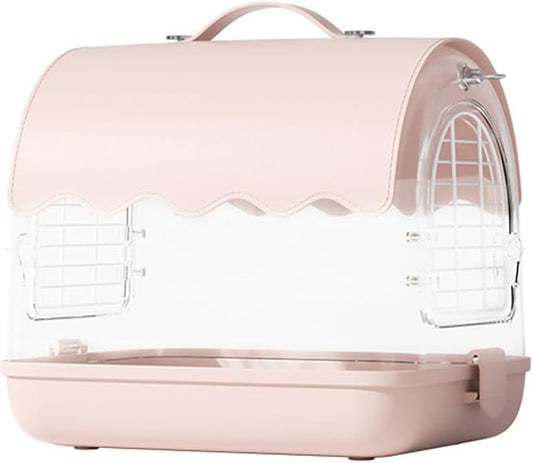 1Set Canaries Bird Cages House Parrots Travels Cage Transparents Birdcage Watching Cage Bird Lover Accessories