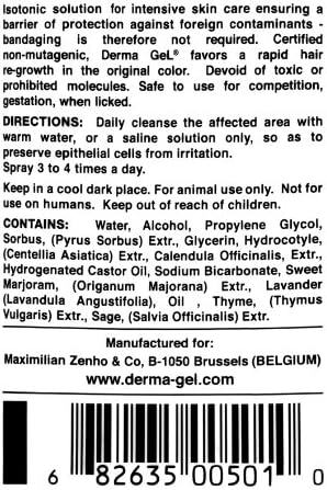 Veterinus Derma GeL® 1 x Spray 50mL - 1.7 fl.oz. + 3 x MINI Tubes 10mL - 0.34 fl.oz. - CAT Safe Non Toxic Contains: Freeze Dried Lavender extr. (no Essential Oil)