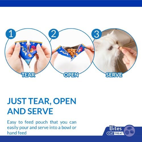 INABA Churu Fun Bites for Cats, Soft & Chewy Baked Chicken Wrapped Filled Cat Treats with Taurine, 0.42 Ounces Each Tetra, 9 Tetras (3 per Bag), Tuna Recipe