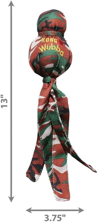 KONG Camo Wubba Dog Toy - Large (Assorted Colors)