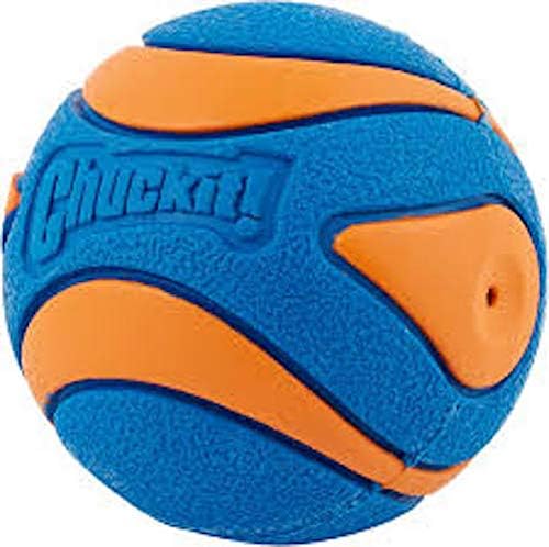 Chuckit! Ultra Squeaker Balls for Dogs, Floating Water Pet Toys, Durable Rubber Pet Toy, Bouncy Squeaky Fetch Balls for Dogs, Pack of 24, Medium (2.5")